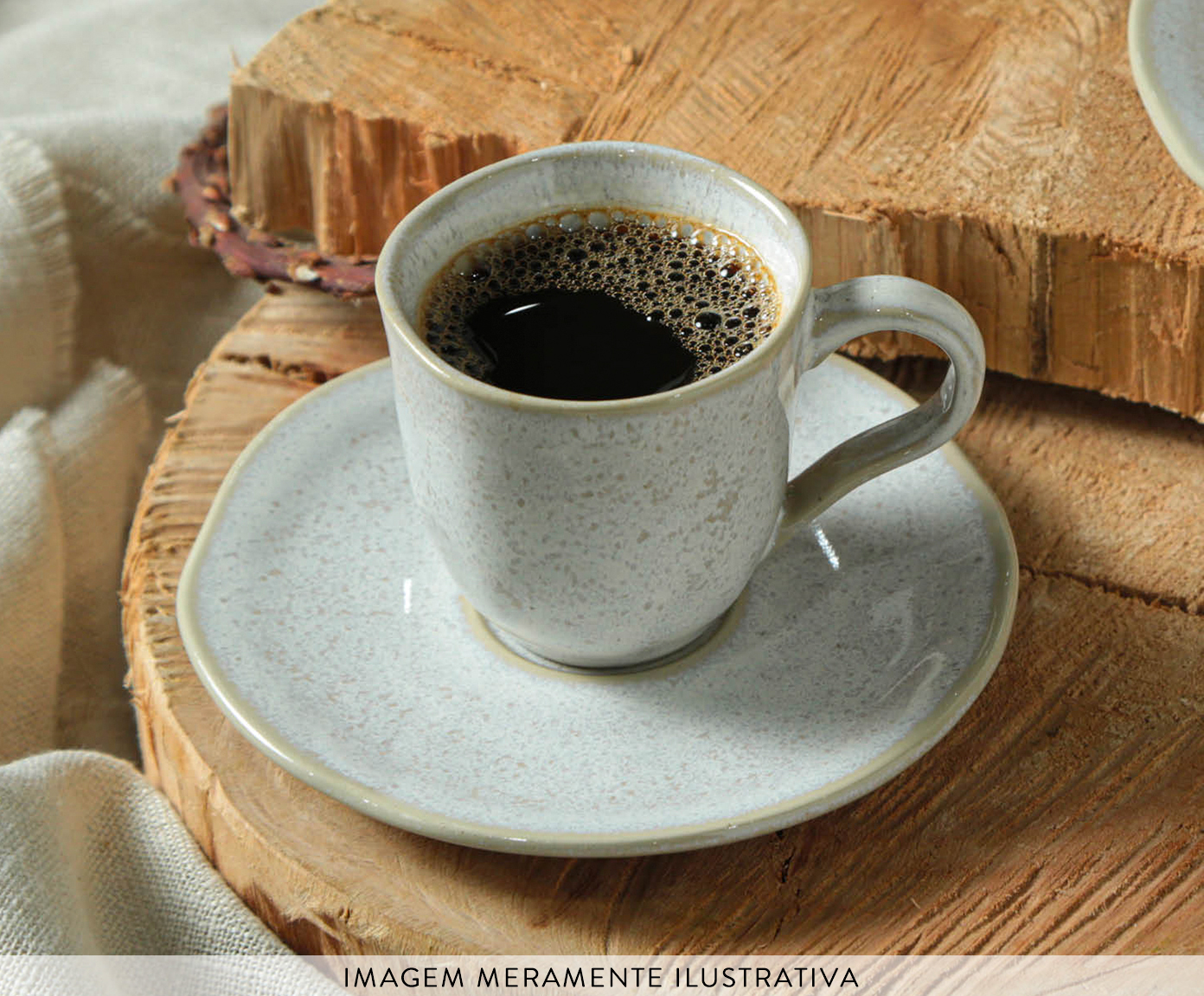 Jogo de X&iacute;caras para Caf&eacute; Org&acirc;nico Latte Cru image number 2