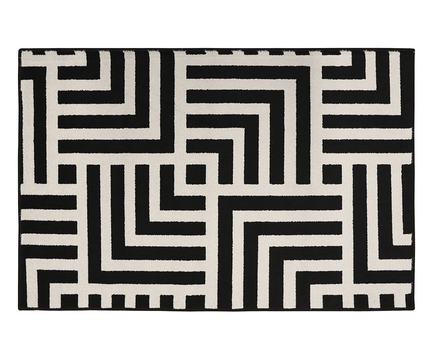 Tapete Black White Geometric Bege - image 0