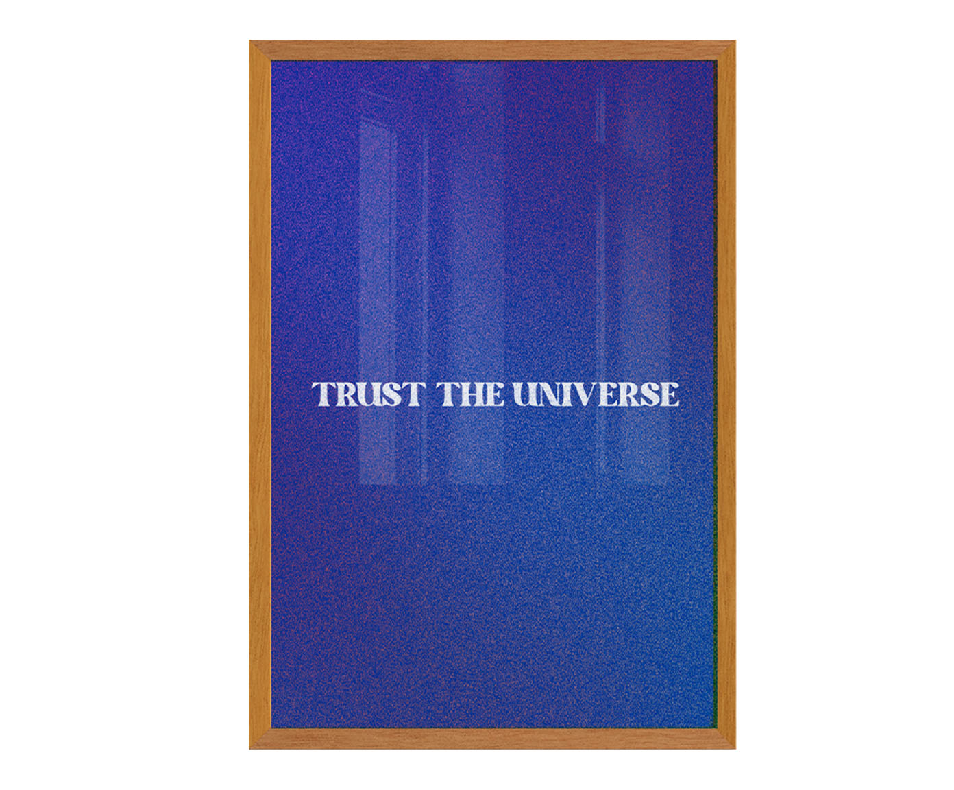 Quadro Trust The Universe com Moldura em Madeira image number 1