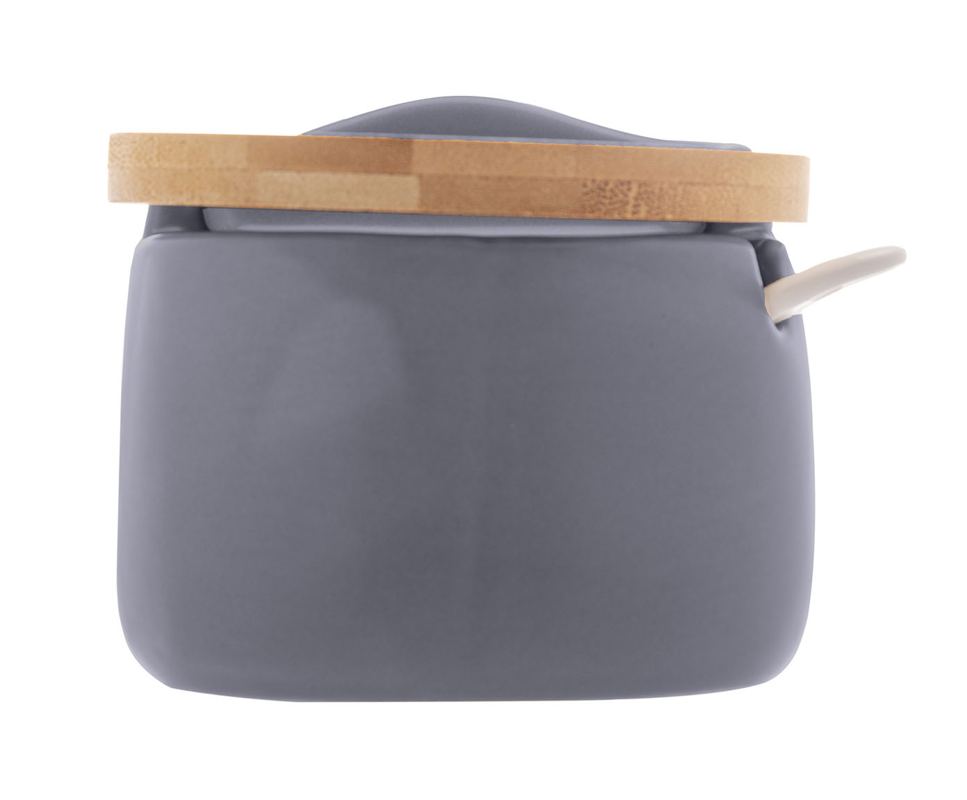 Saleiro com Tampa e Colher de Bambu Azul l image number 2