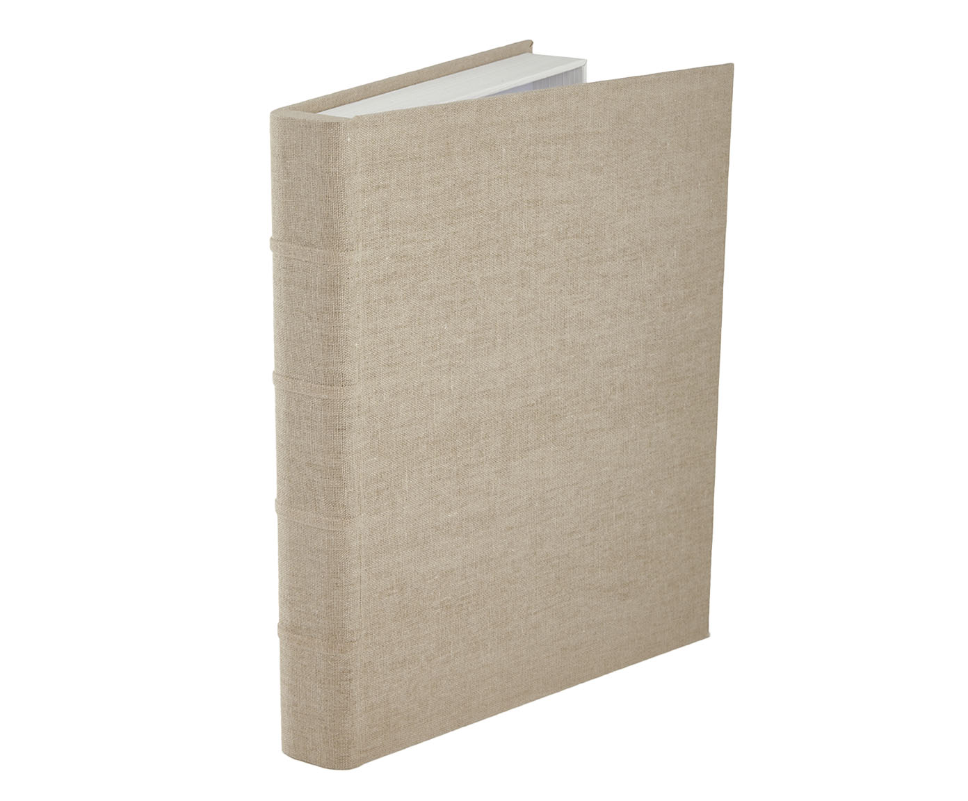 Livro-Caixa Menor com Revestimento em Linho Areia - image 0