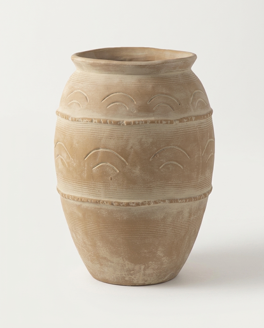 Vaso Decorativo Baroque Terracota Grande - image 1