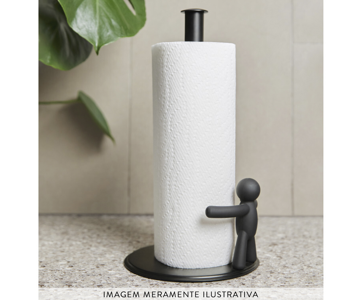 Porta-Papel Toalha Buddy Preto - image 1