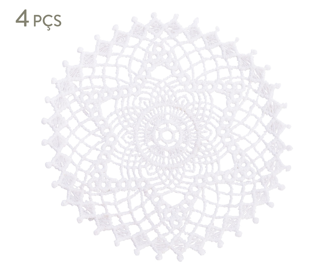 Jogo de Porta Copos Starflower Branco image number 0