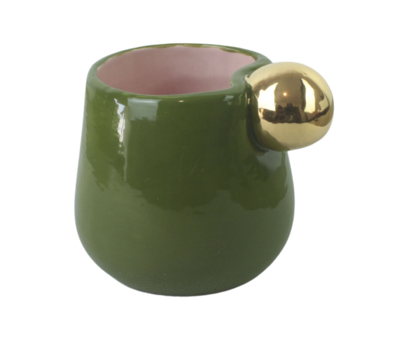 Caneca T&acirc;mara Verde com Ouro image number 0