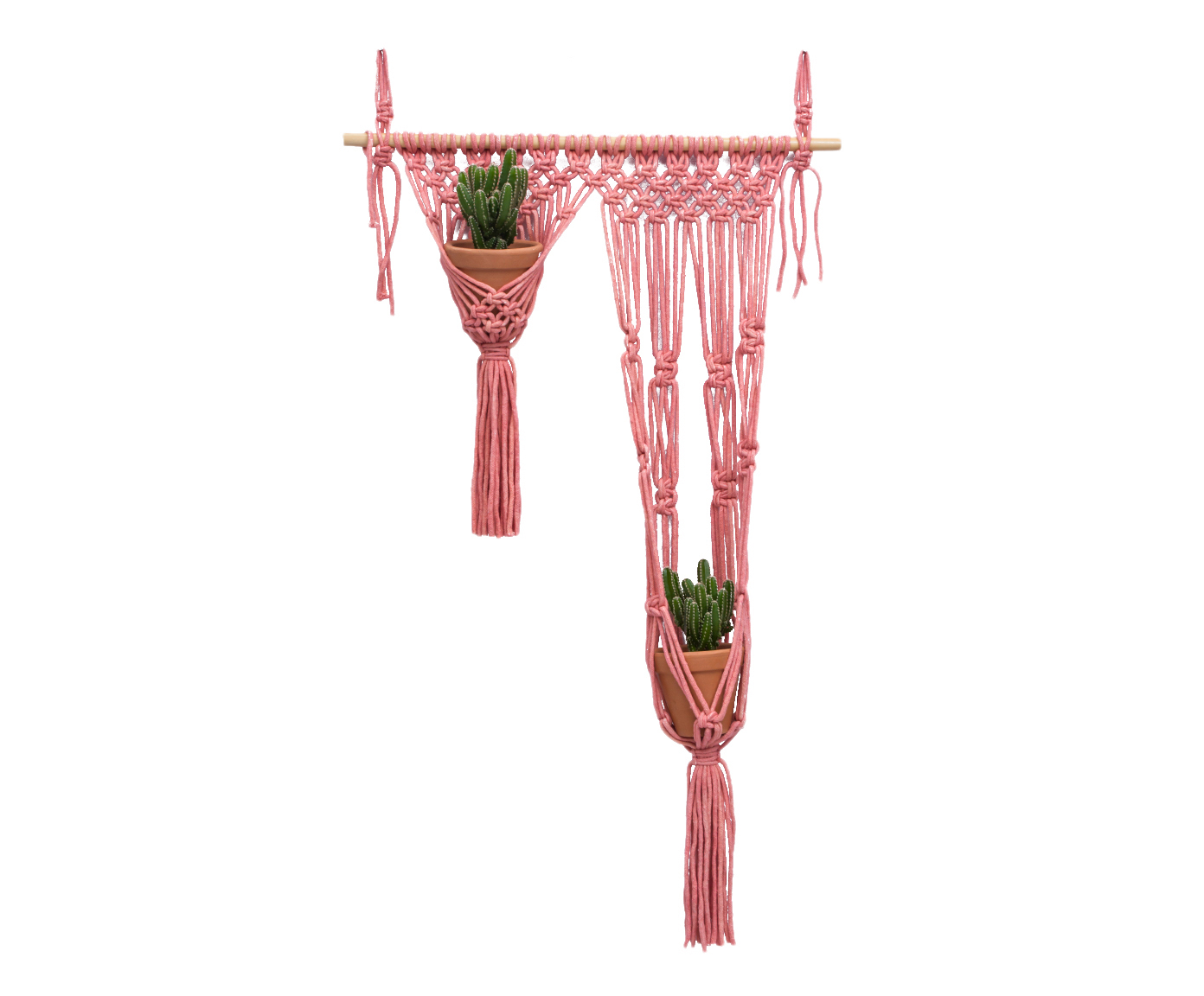 Wall Hanger em Macram&ecirc; Winter Rose - image 1