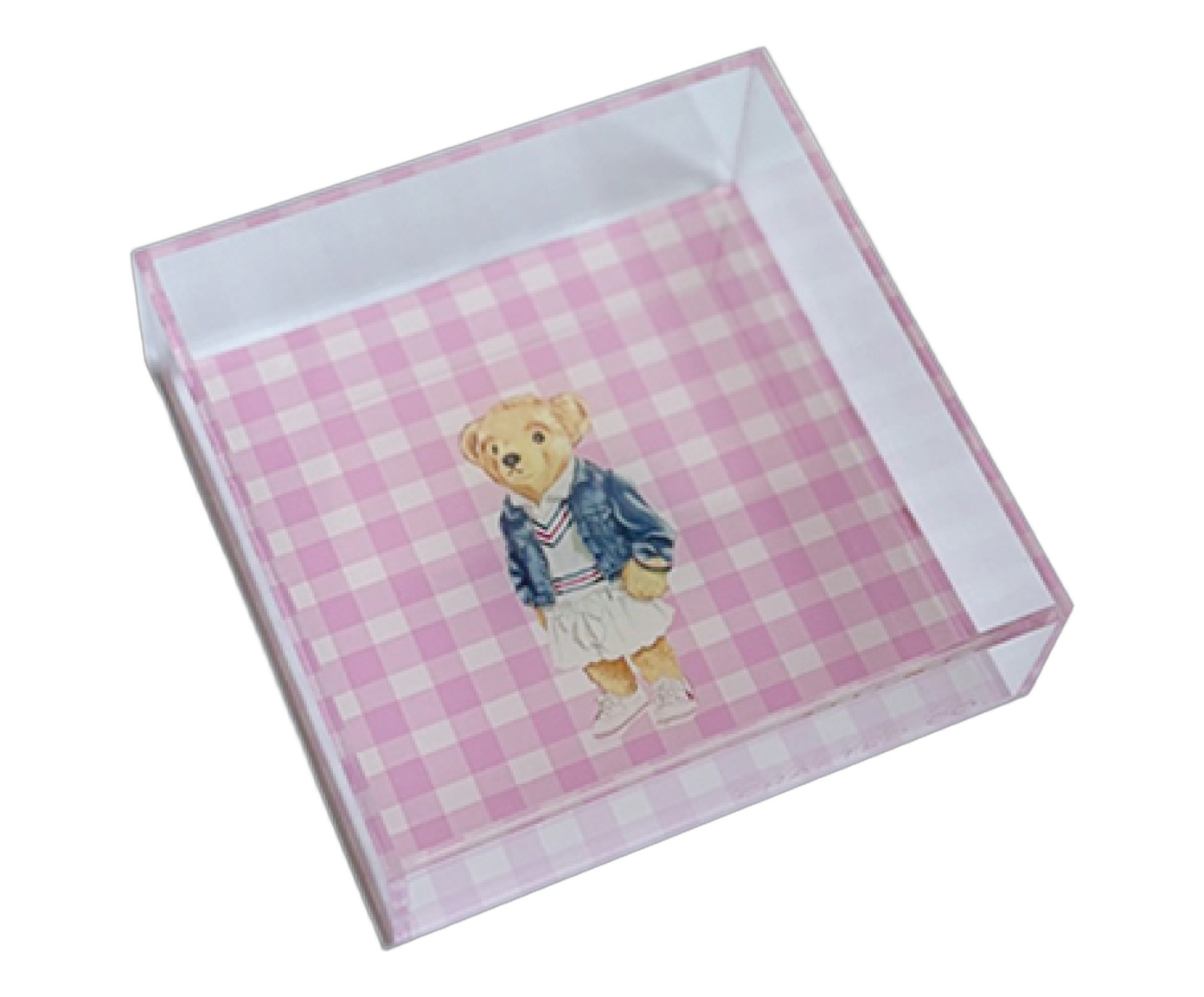 Bandeja Teddy Vichy Rosa image number 0