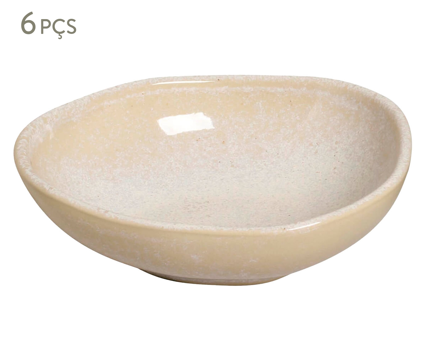 Jogo de Cumbucas Oval Org&acirc;nico Latte Cru - image 0