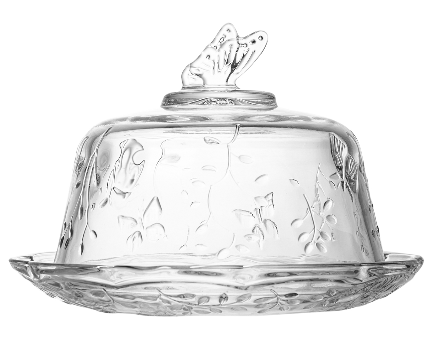 Queijeira com Tampa de Cristal Ecol&oacute;gico New Butterfly image number 0