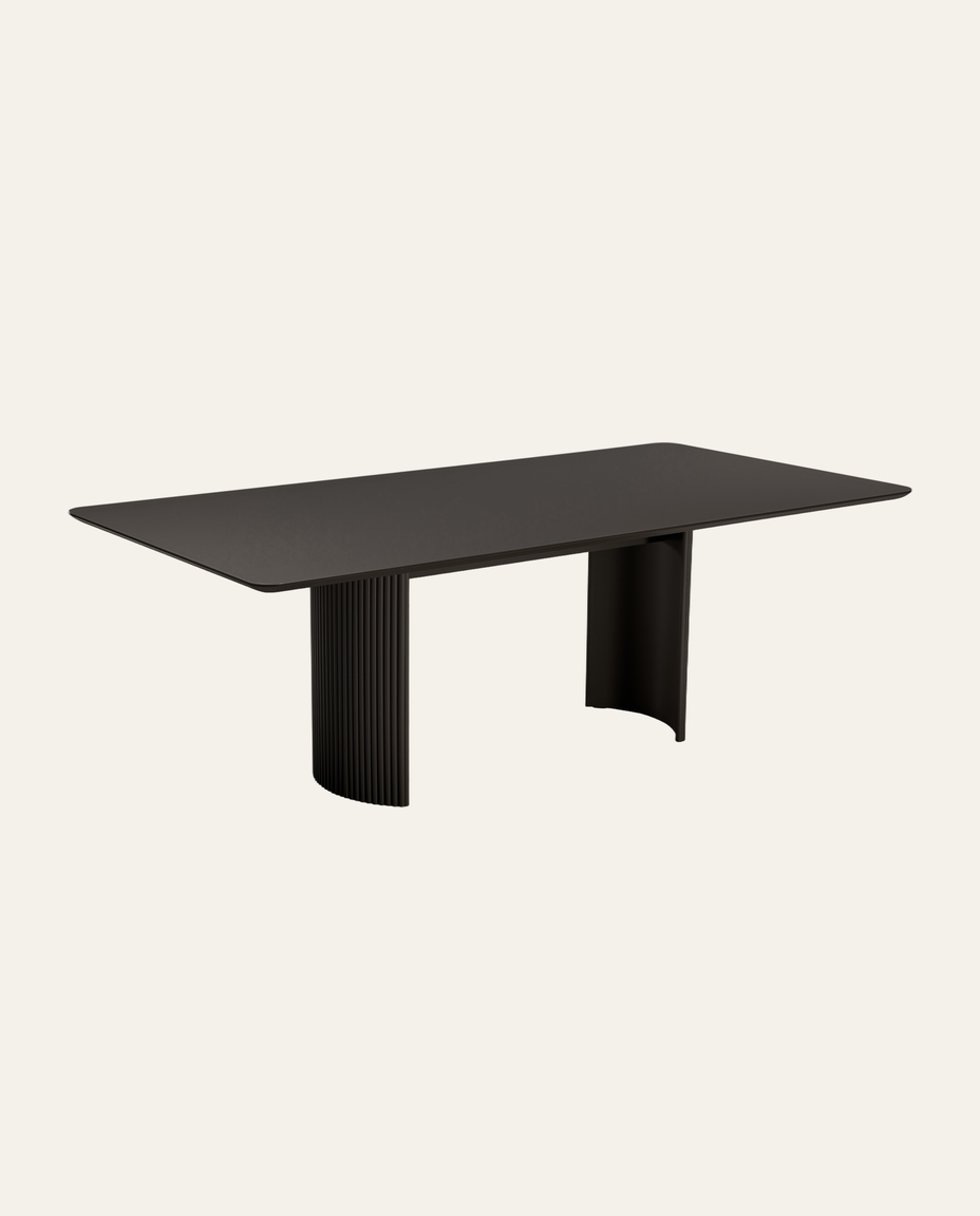 Base de Jantar com Tampo L&iacute;via Safira Preto Acetinado - image 0