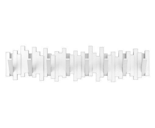 Cabideiro de Parede Branco - 8 Sticks - image 0