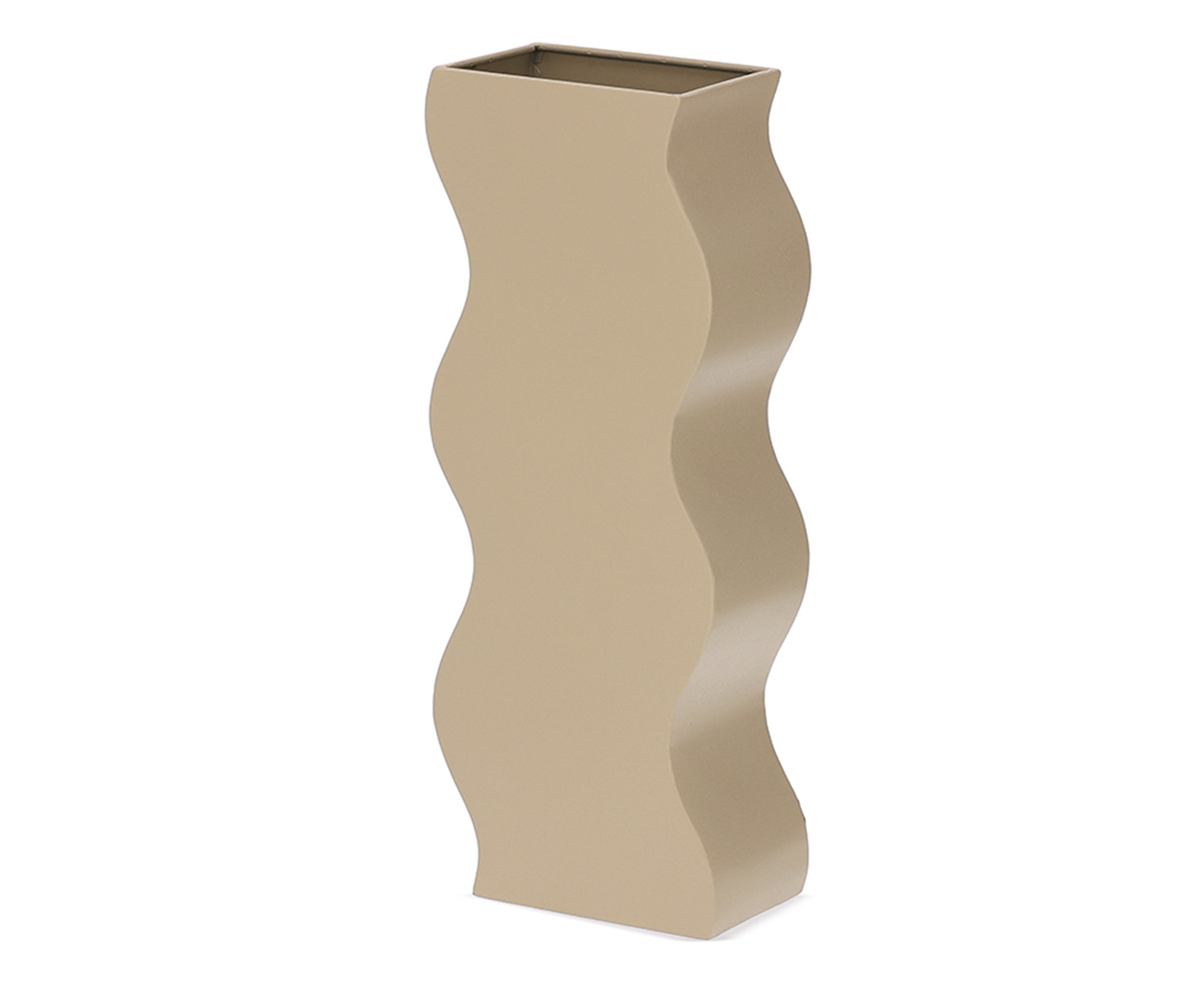 Vaso Senoidal Dourado Grande image number 1