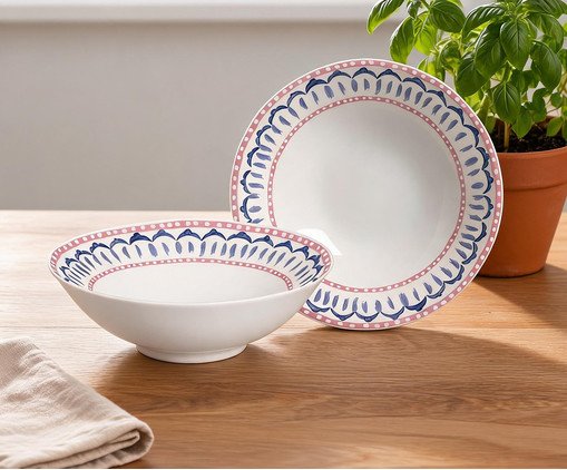 Jogo de Bowls Di Mare Azul - image 1
