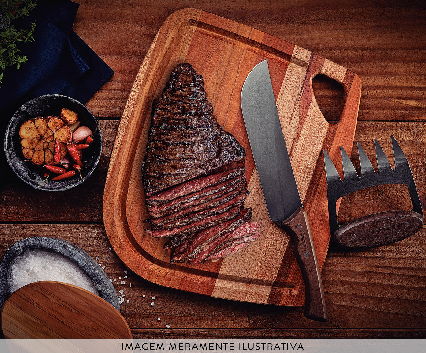 Jogo para Churrasco em Inox Black image number 5