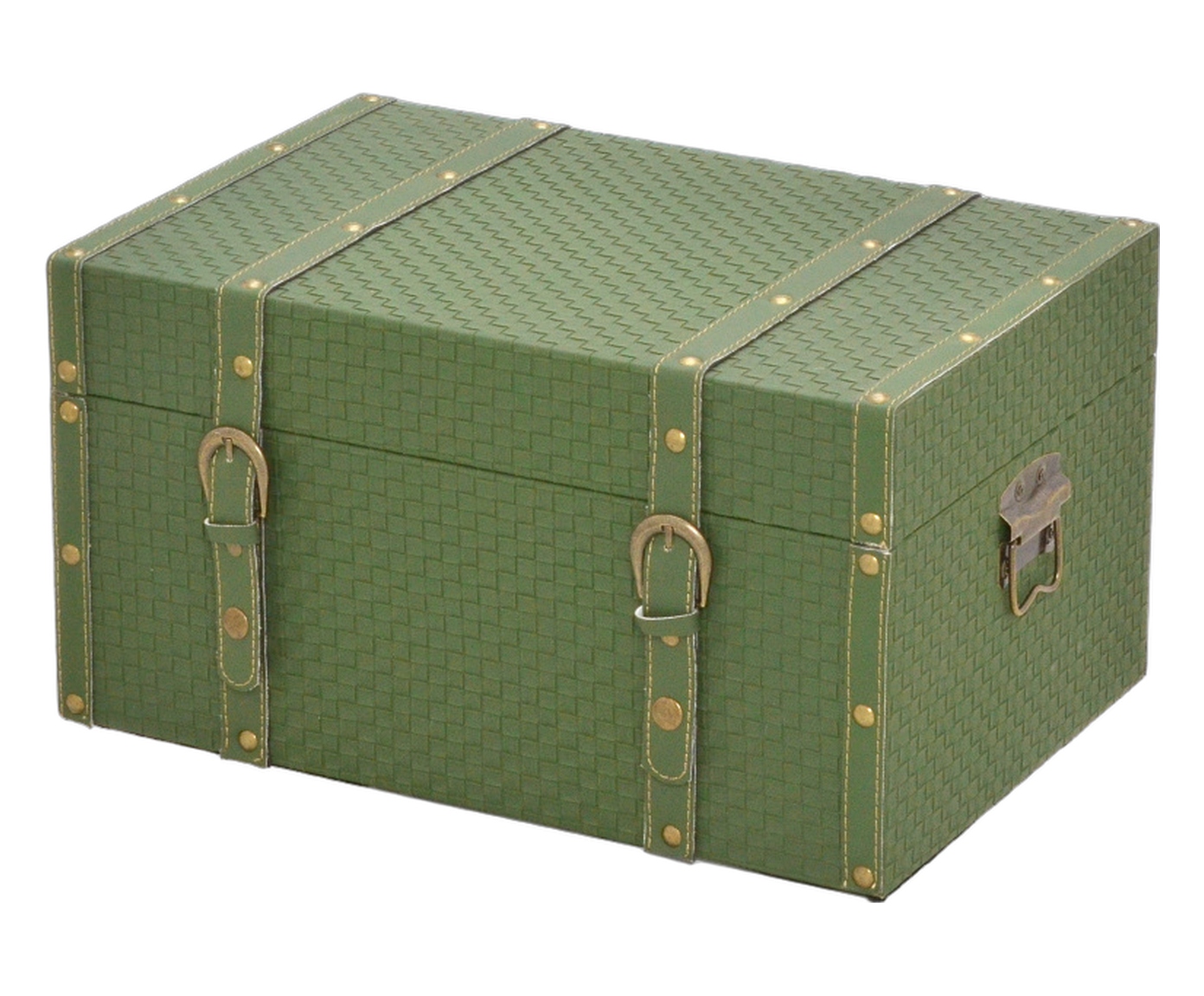 Ba&uacute; Decorativo Arken Dourado e Verde image number 1