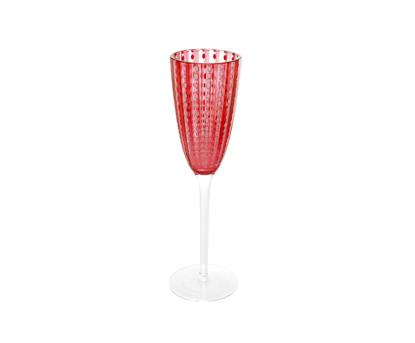 Jogo de Ta&ccedil;as para Champanhe Orqu&iacute;dea Vermelho - image 1