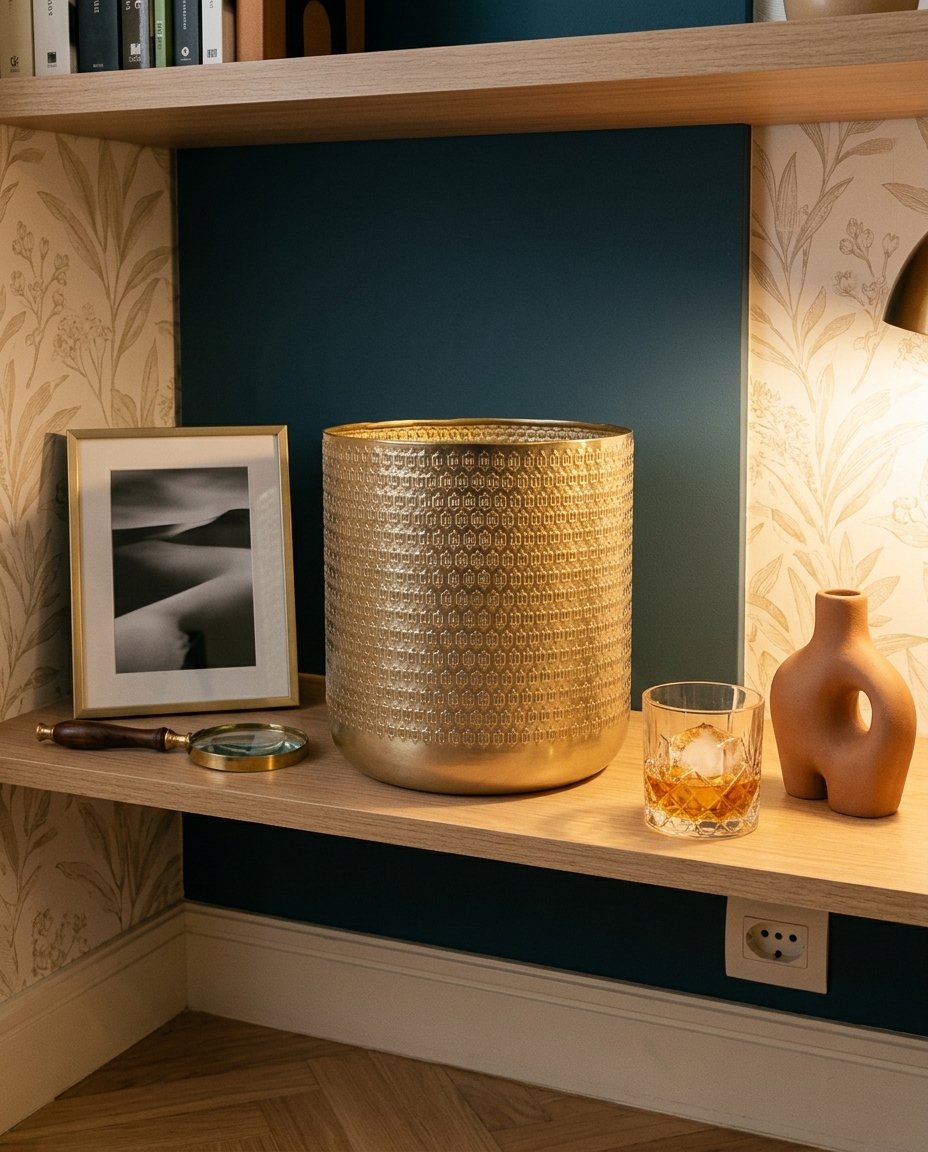 Cachepot Alto Lat&atilde;o Dourado - image 1