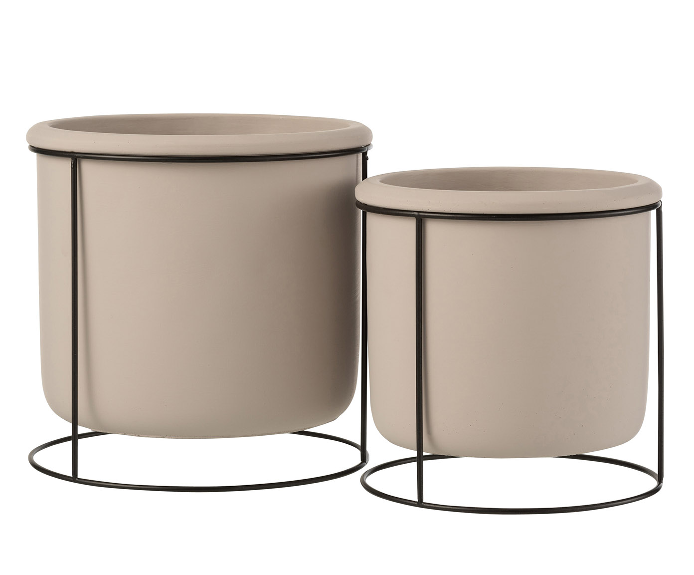 Cachepot Taupe Suspenso - image 1