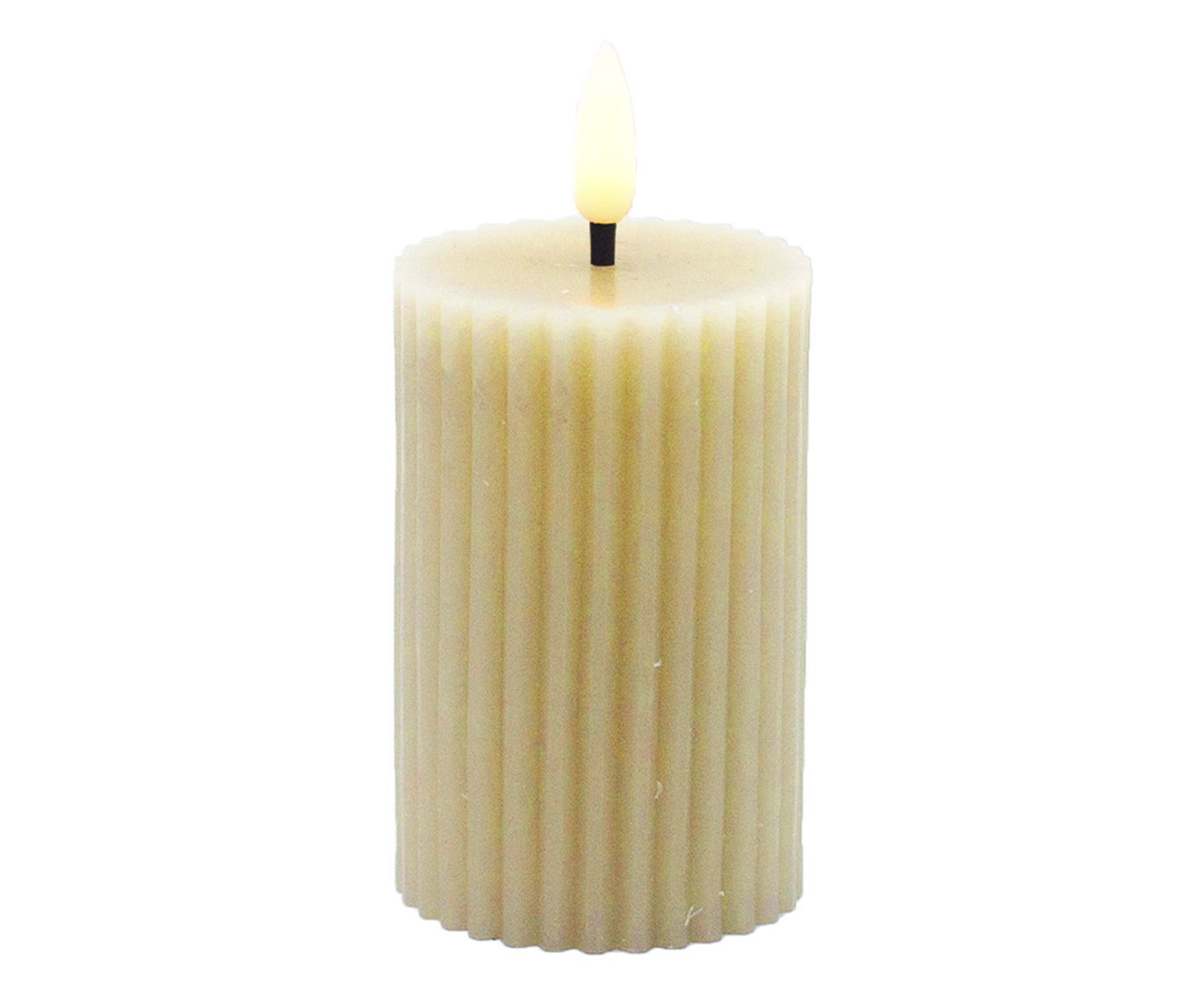 Vela Decorativa de LED Niche Bege Pequeno image number 0