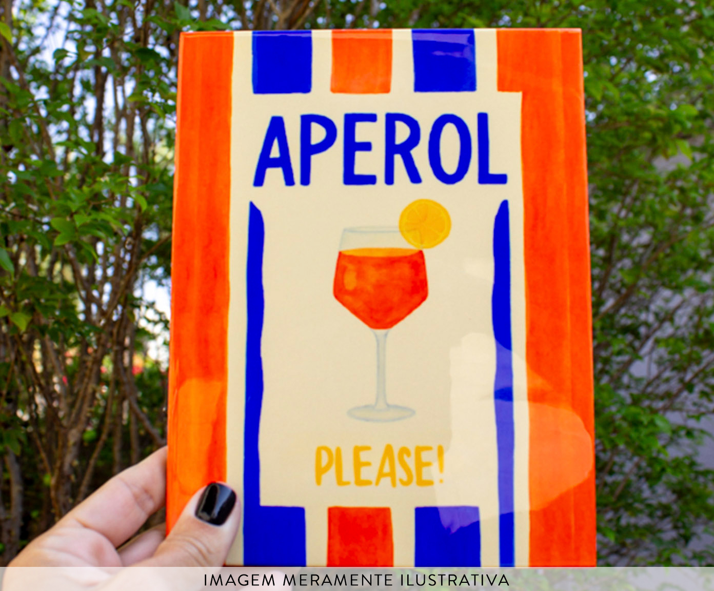 Azulejo Decorativo "Aperol Please" - image 1