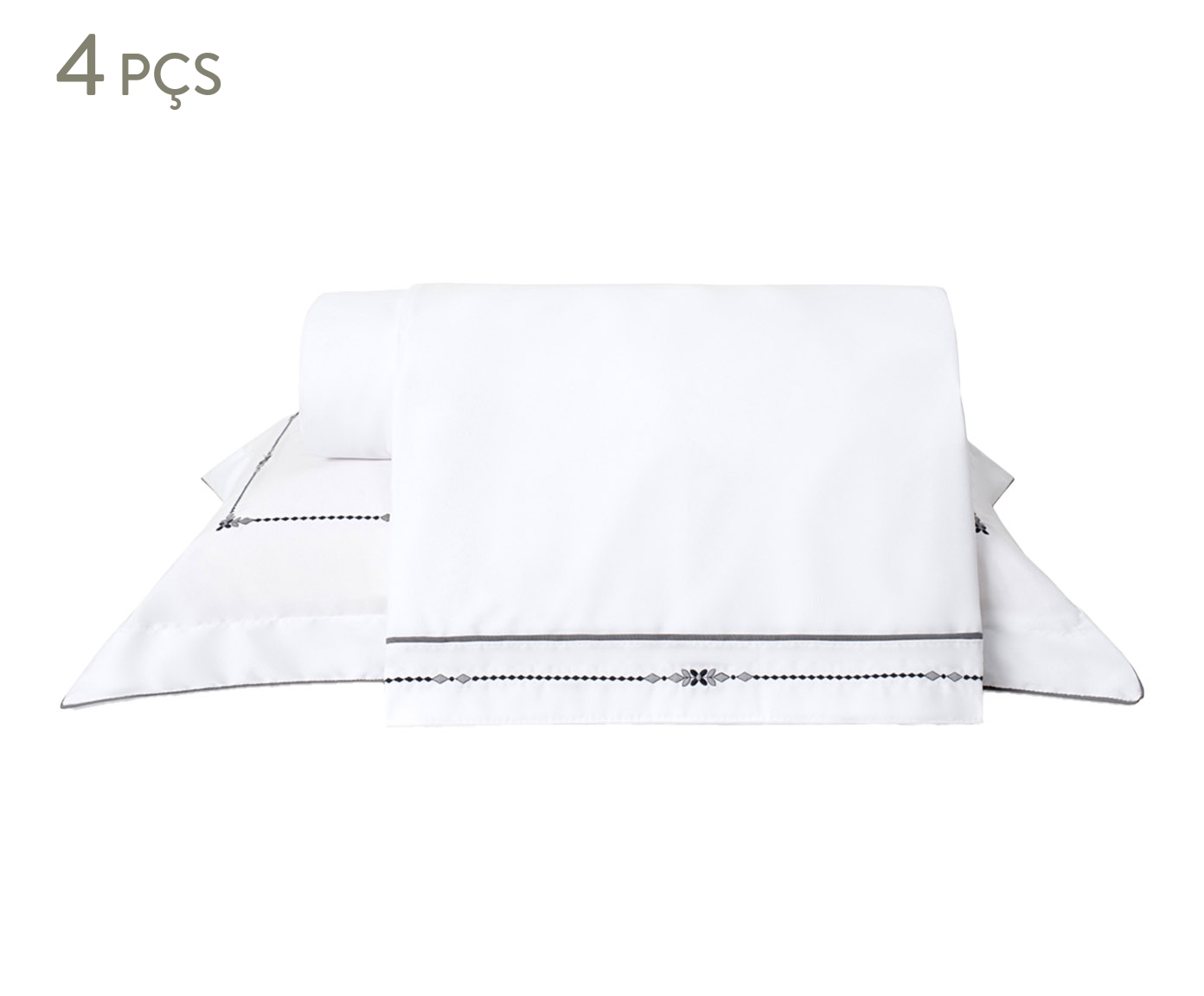 Jogo de Len&ccedil;ol Artemis Gris 400 Fios image number 0