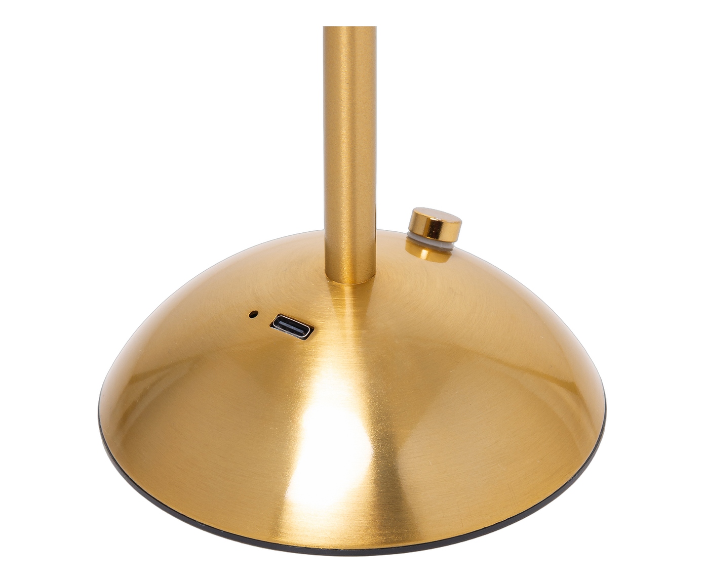 Lumin&aacute;ria de Mesa Recarreg&aacute;vel em Led Orion Dourado Metal image number 1