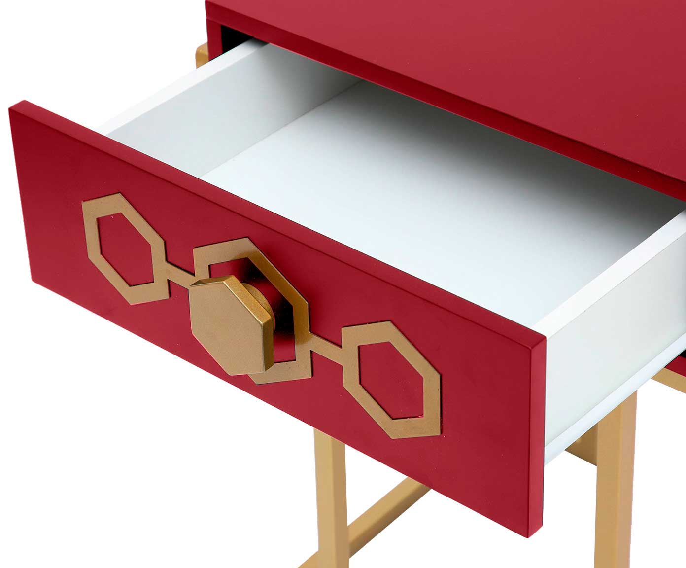 Mesa de Cabeceira Glam Firebrick - Vermelho image number 5