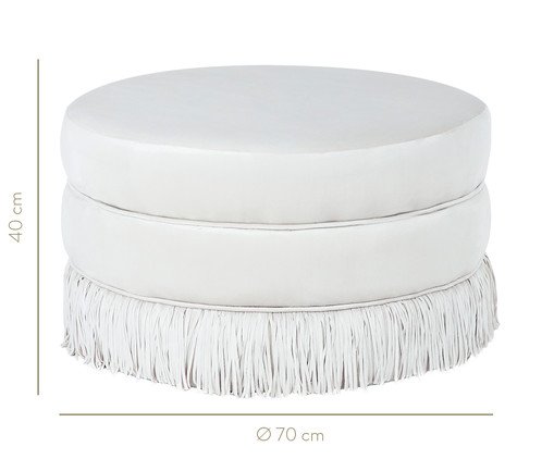 Puff Franja Disco - Off White image number 7