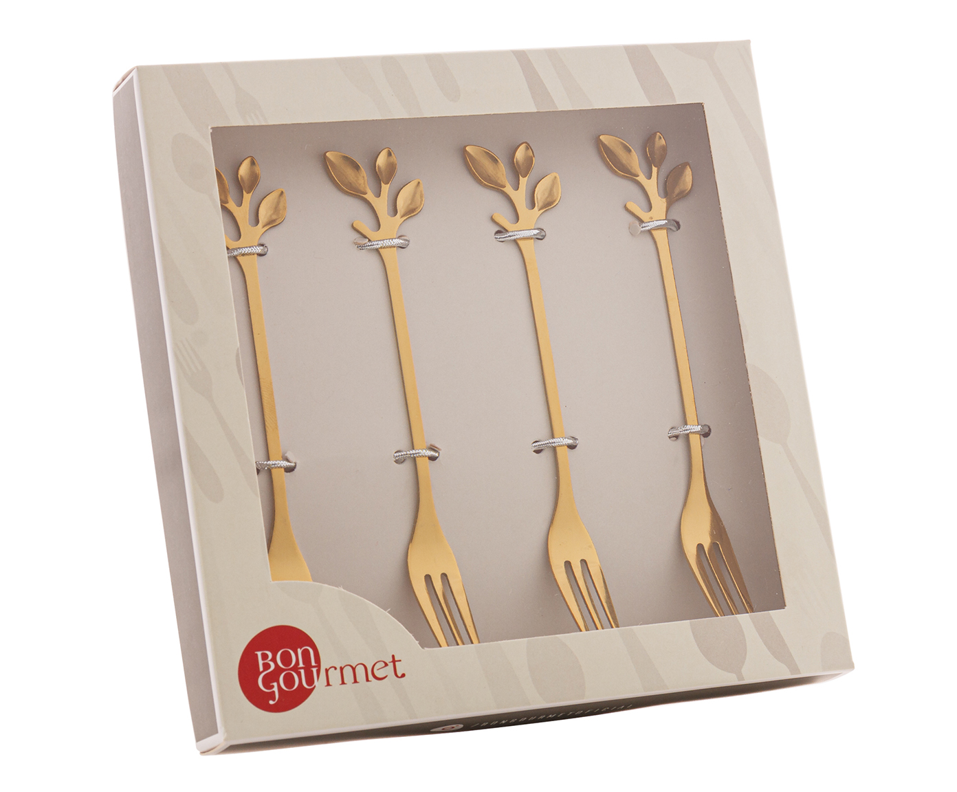 Jogo de Garfos para Aperitivo em Inox Leaves image number 3