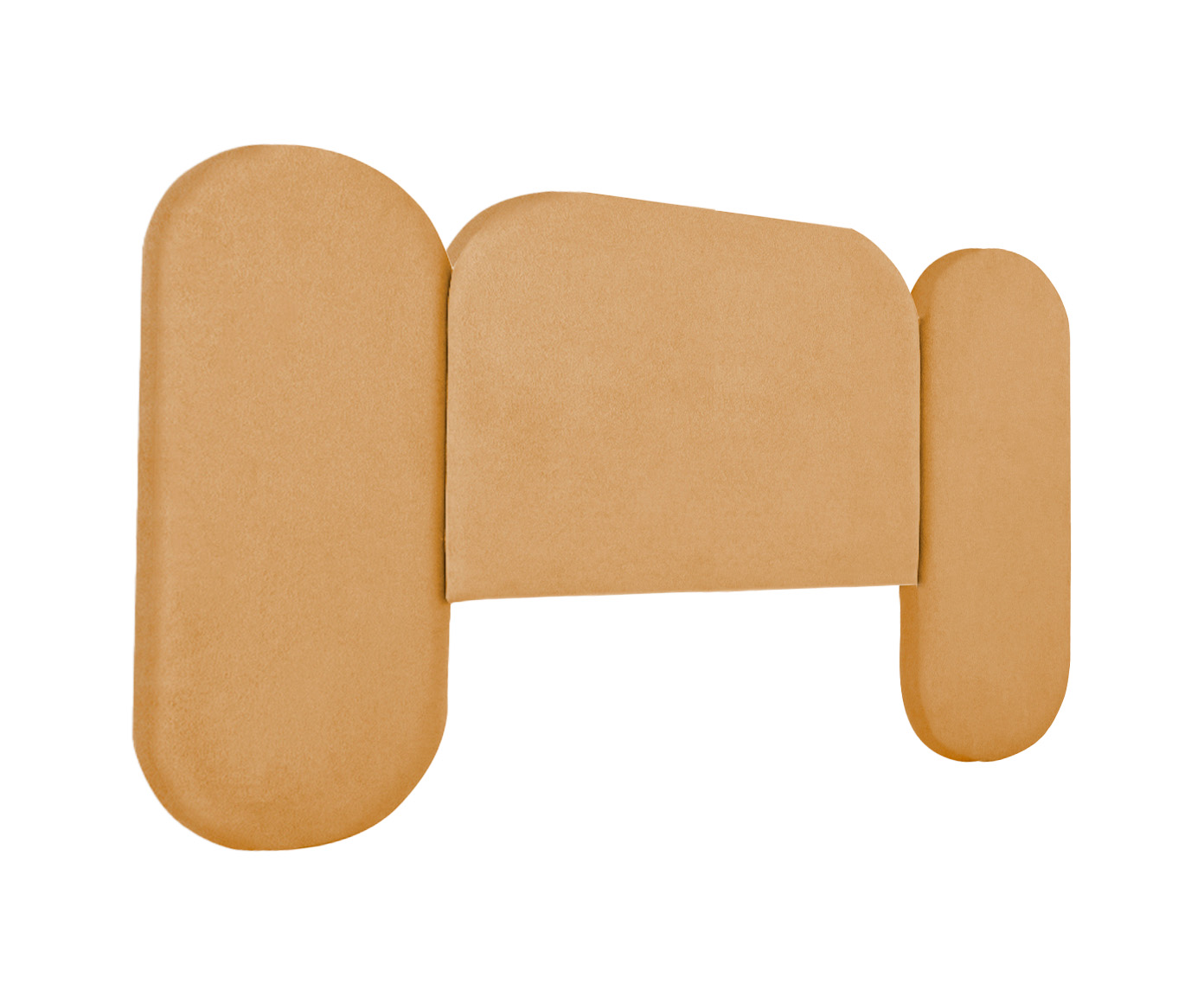 Cabeceira em Boucle Aveludado Arco Embrace Amarelo Ocre image number 3