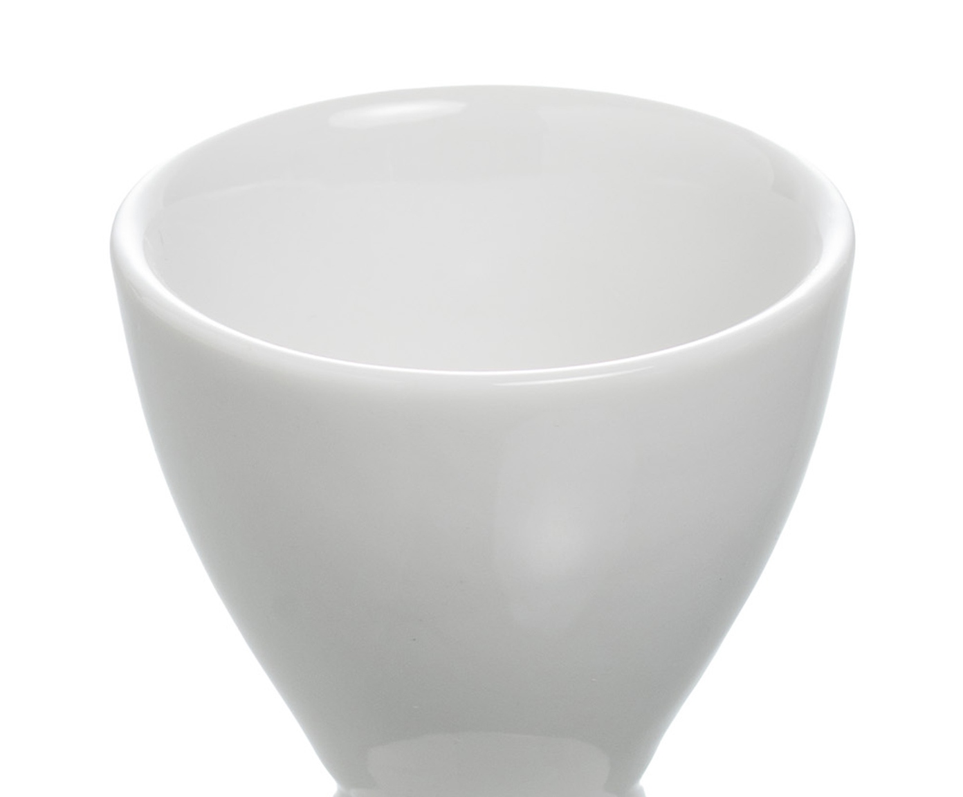 Porta ovo Blanc em porcelana branco image number 2