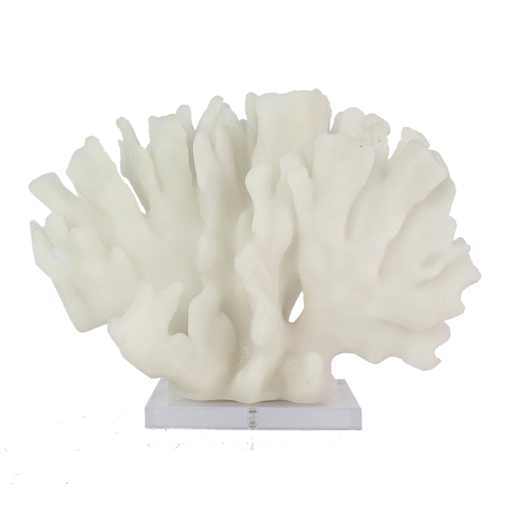 Coral em Resina Pequeno Branco image number 0