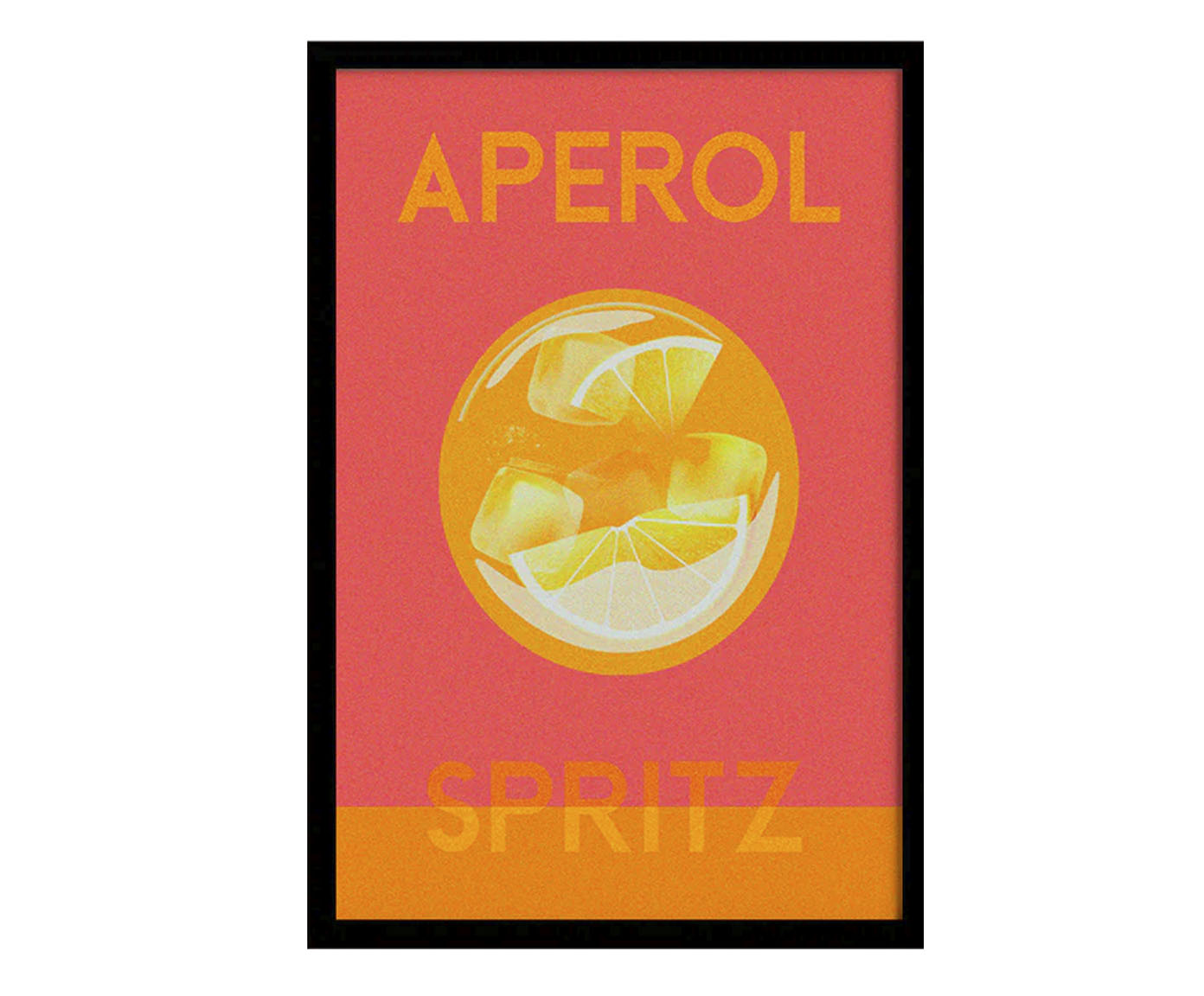 Quadro Aperol Pixel com Moldura Preta image number 0
