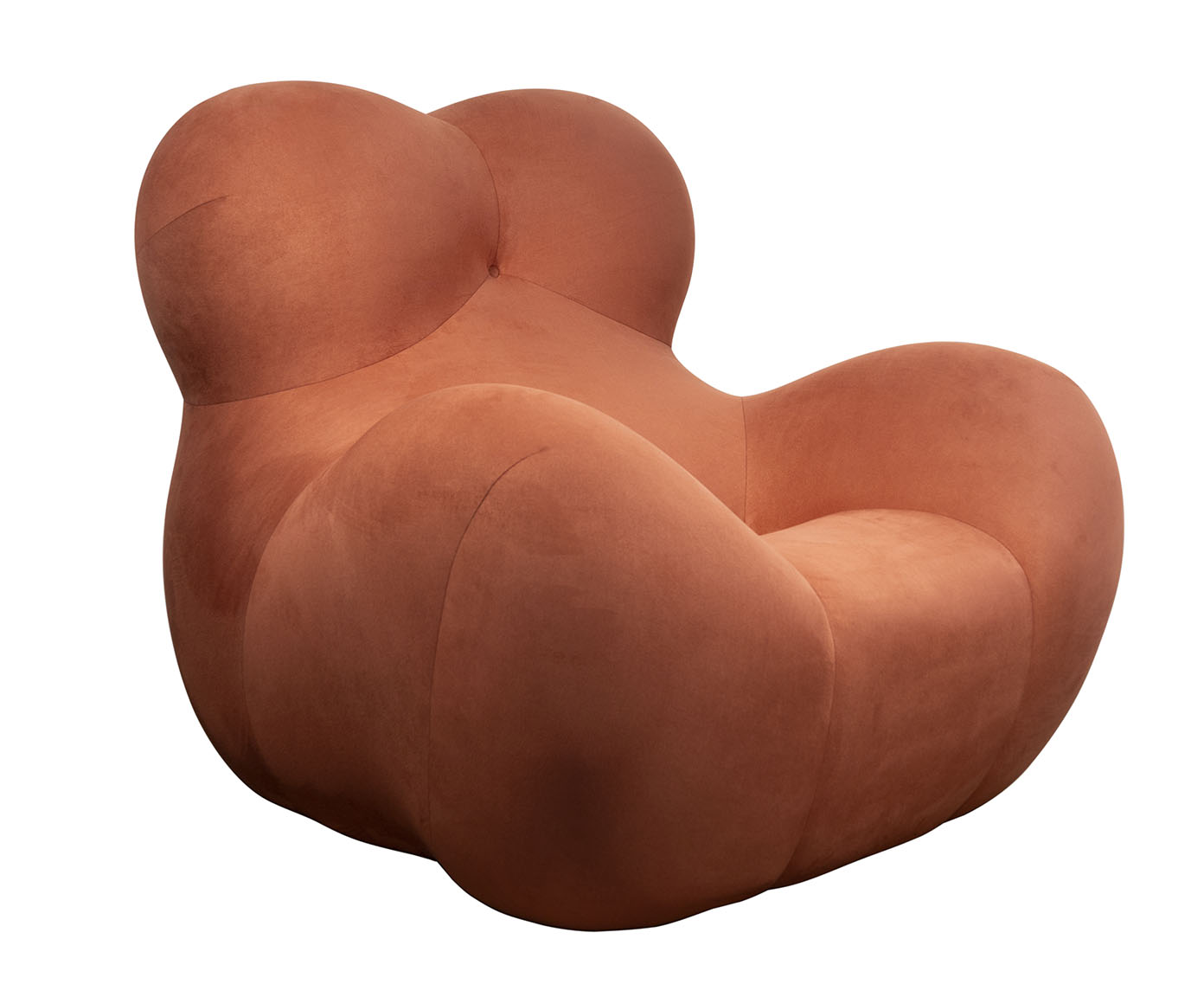 Poltrona com Pufe Femminile - Terracota - image 1