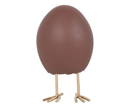 Escultura Egg Marrom - image 0