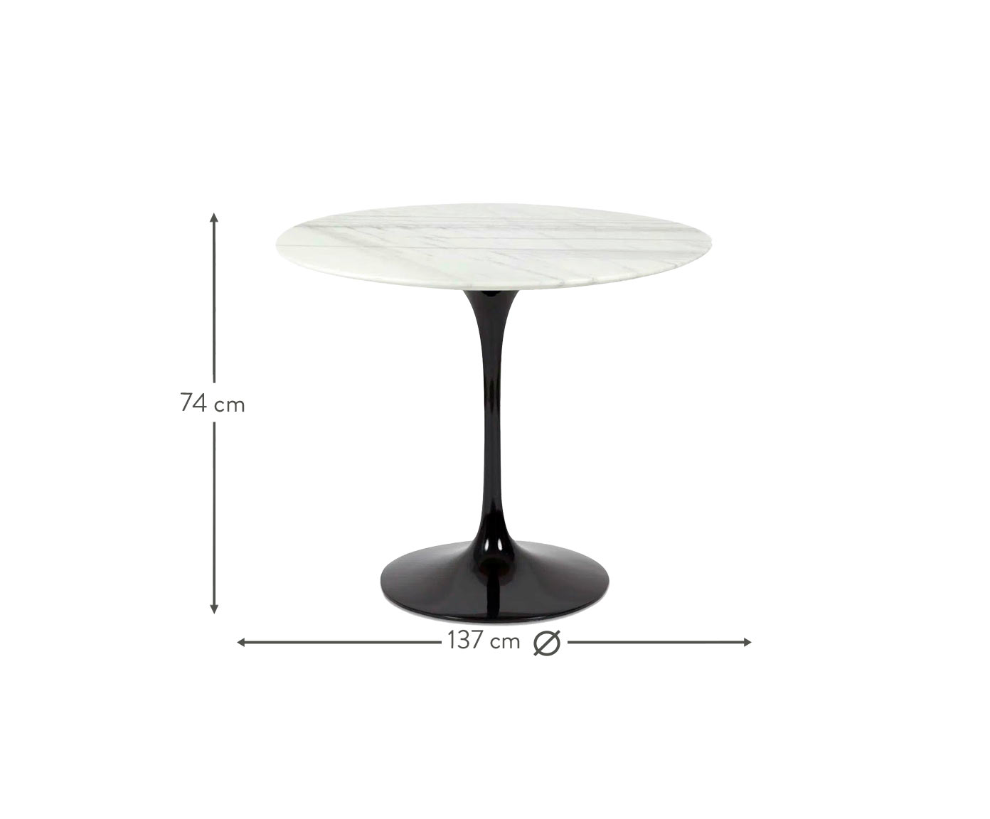 Mesa Saarinen Redonda Espirito Santo Base Preta image number 4