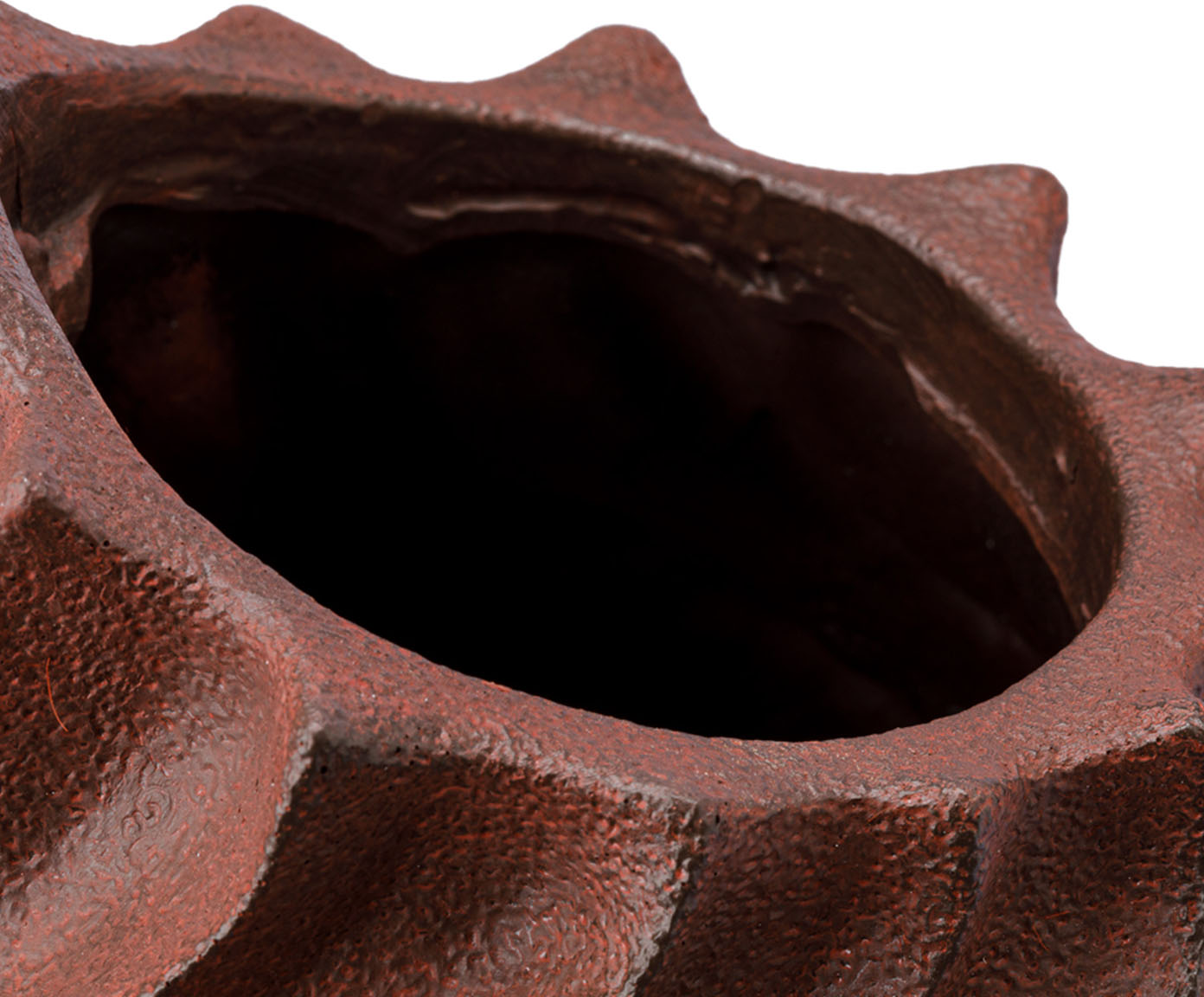 Vaso Cer&ecirc;mico Chamas Marrom image number 2