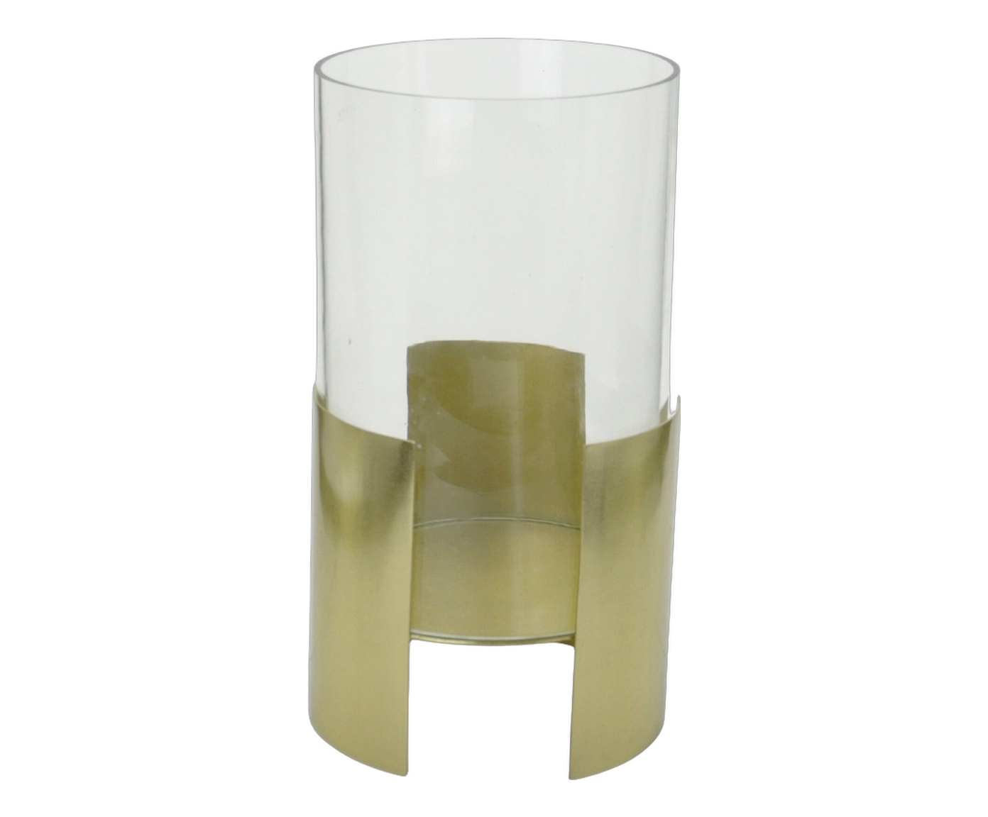 Candelabro Velux Dourado e Transparente image number 0