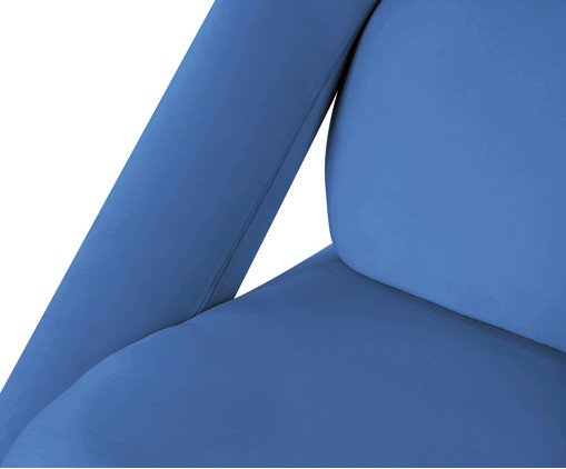 Poltrona Adele Veludo Azul image number 3