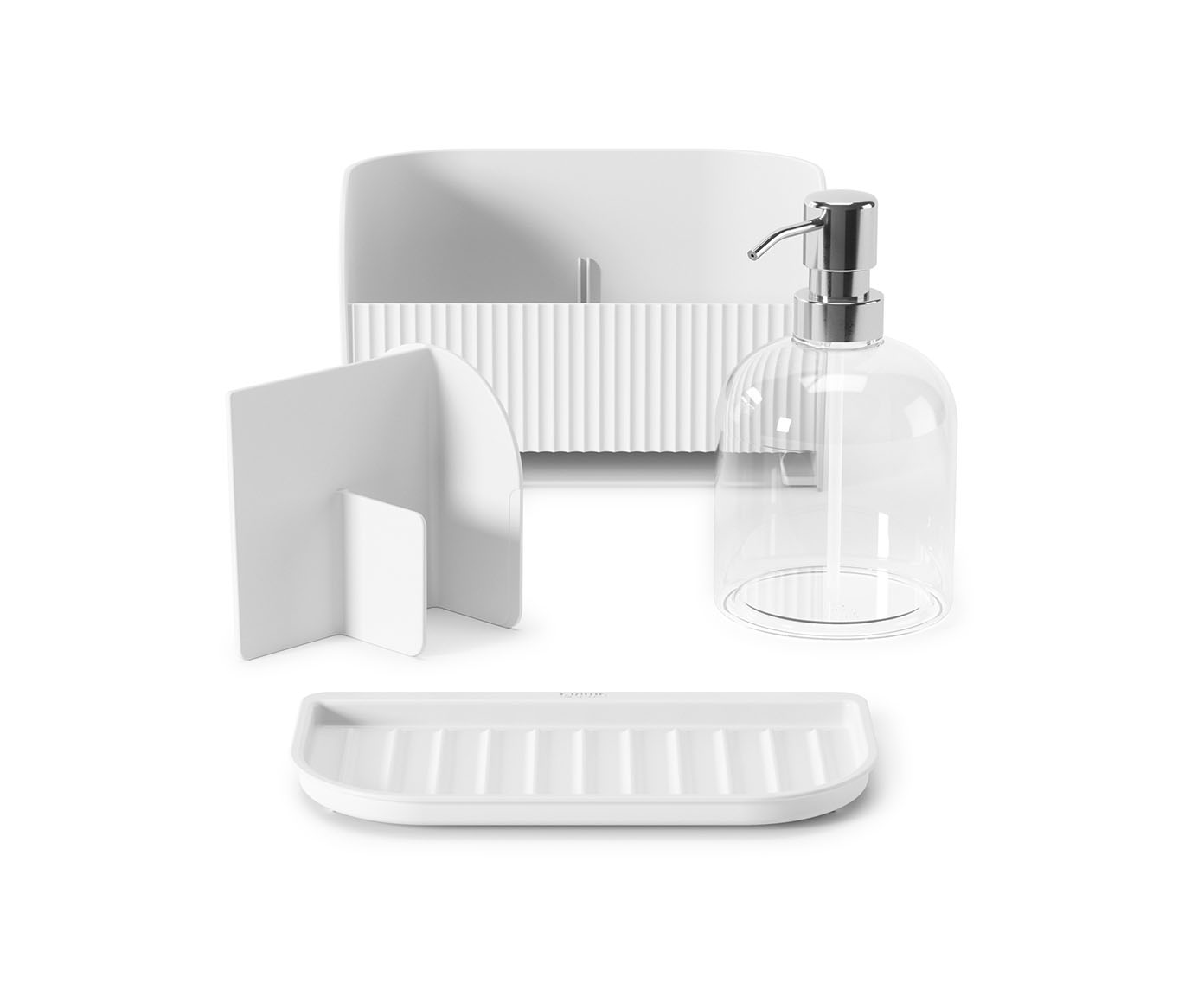 Dispenser com Porta Esponja de Pia Sling - Branco image number 2