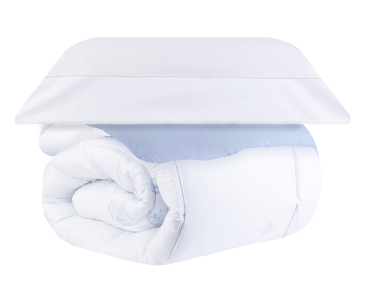 Jogo de Cobre-Leito Linen Liege Branco - image 1