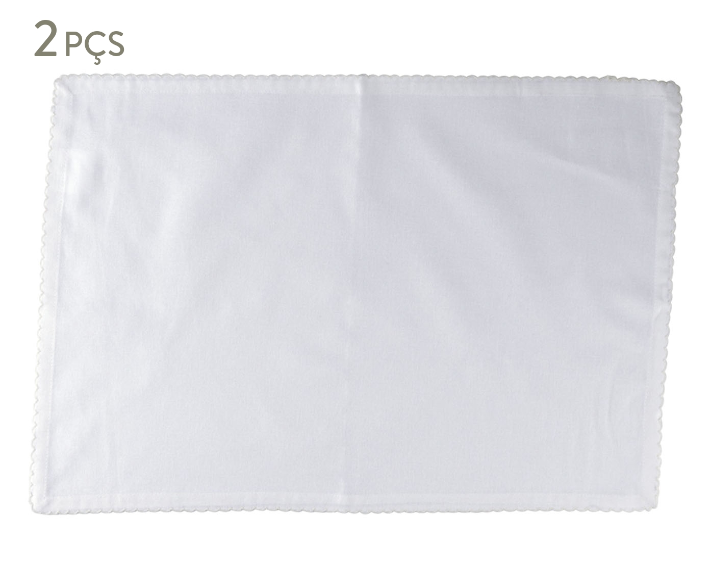 Jogo Americano Cotton Branco - image 0
