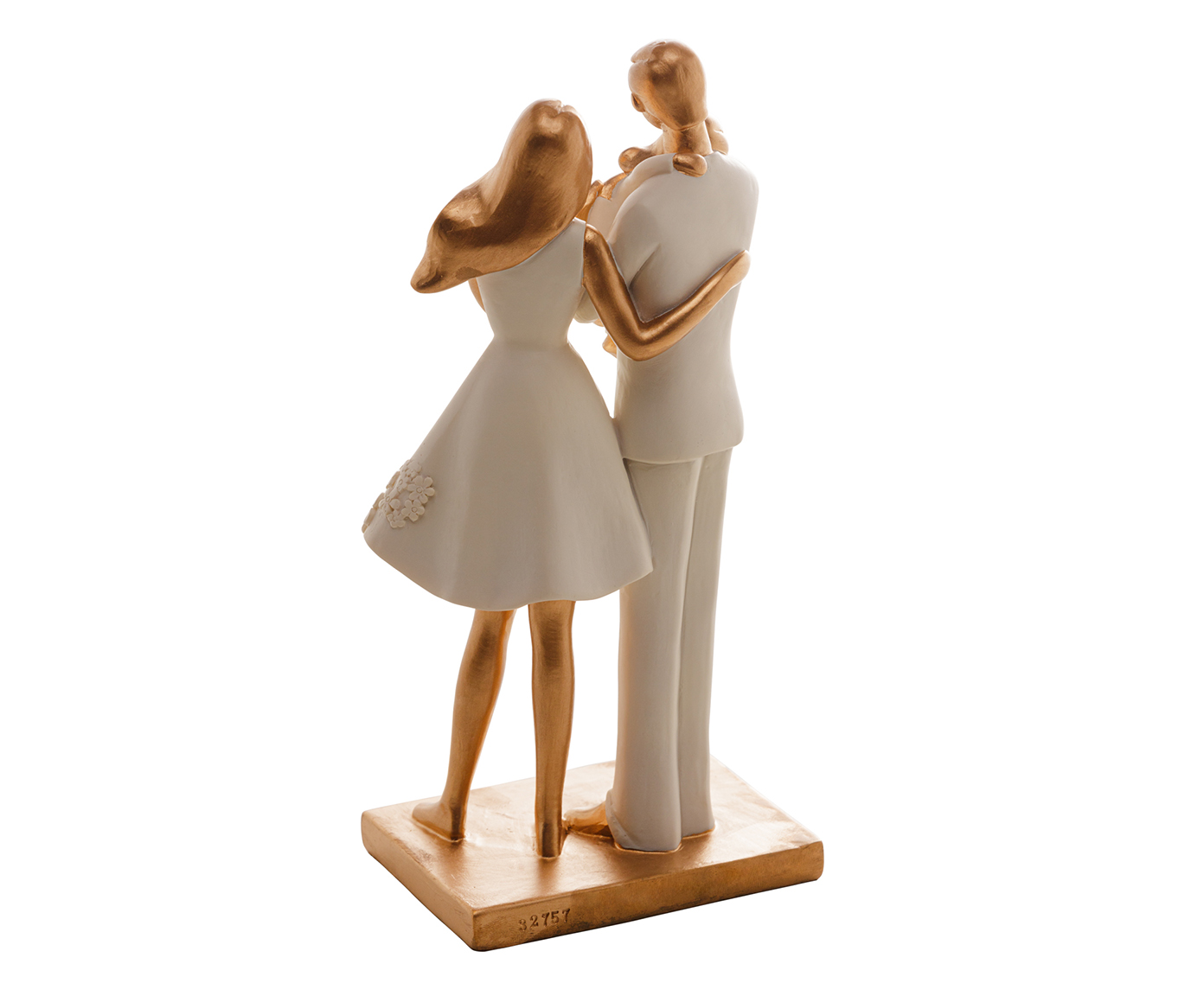 Escultura em Resina Fam&iacute;lia - Branco image number 2