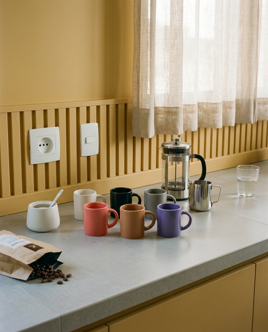 Jogo de Caneca Perk Coffee Colorido - 80 ml - image 1