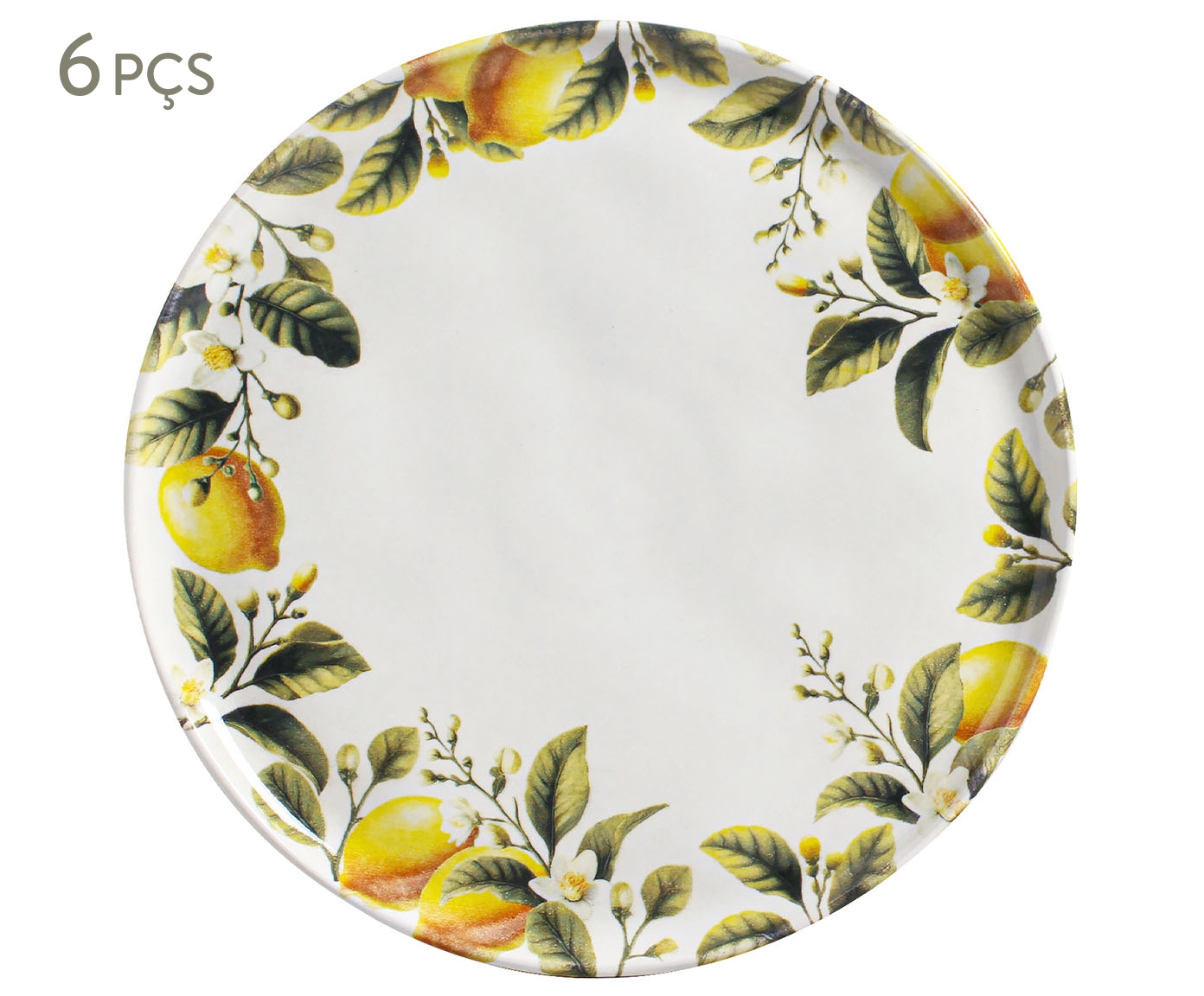 Jogo de Pratos Raso Bio Limonata Frutas - image 0