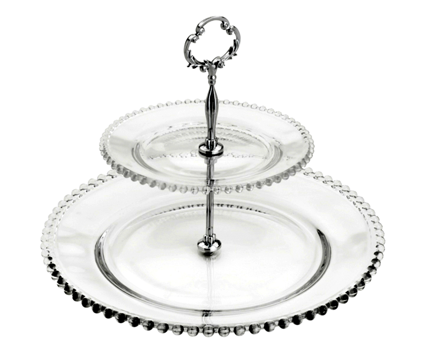 Prato Para Doces em Cristal Pearl - Transparente - image 0