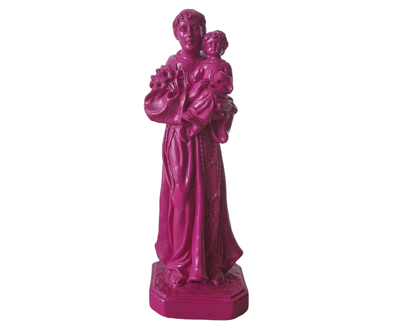 Escultura Santo Ant&ocirc;nio Rosa - image 0