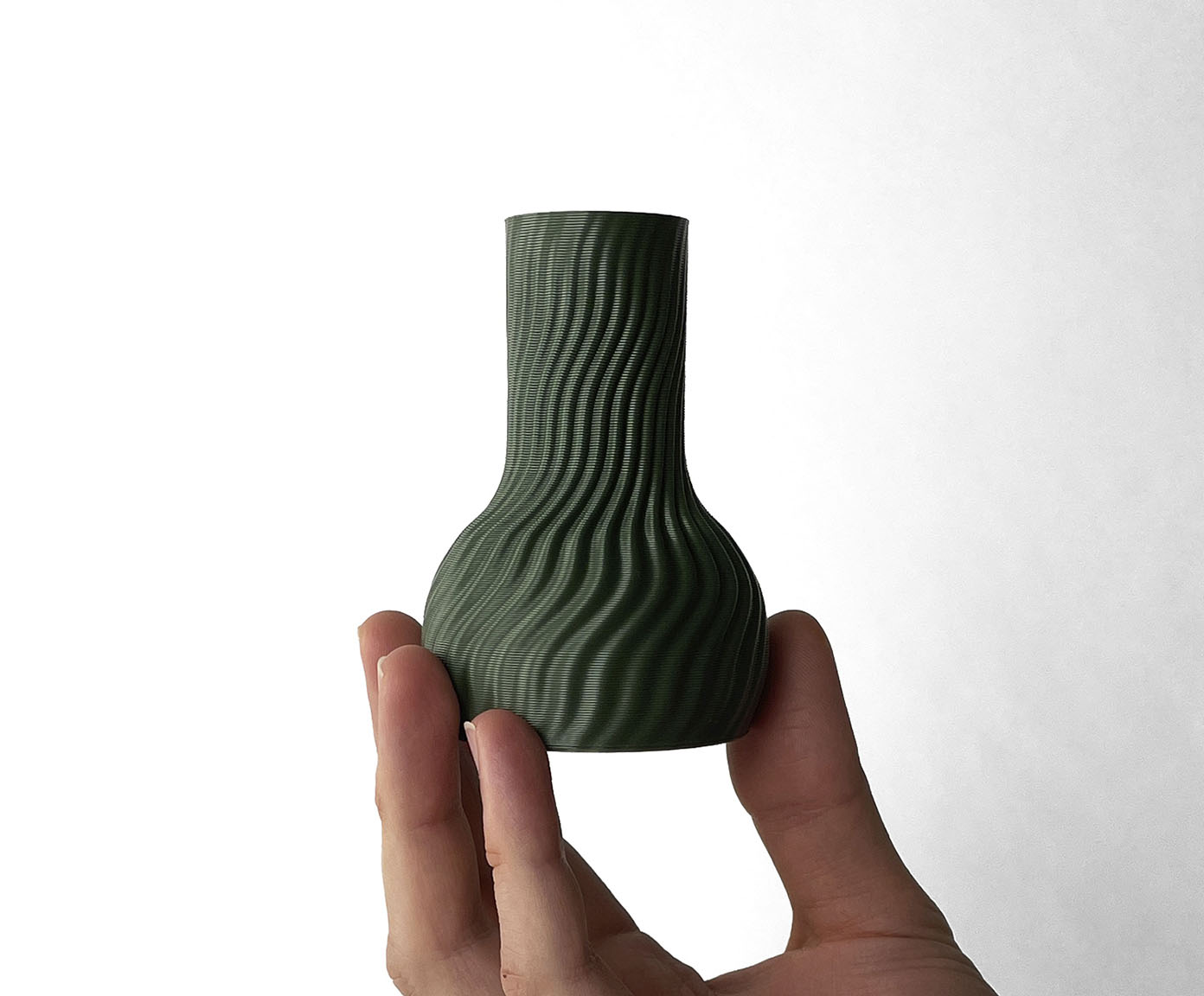 Mini Vaso Onda 2 Verde image number 2