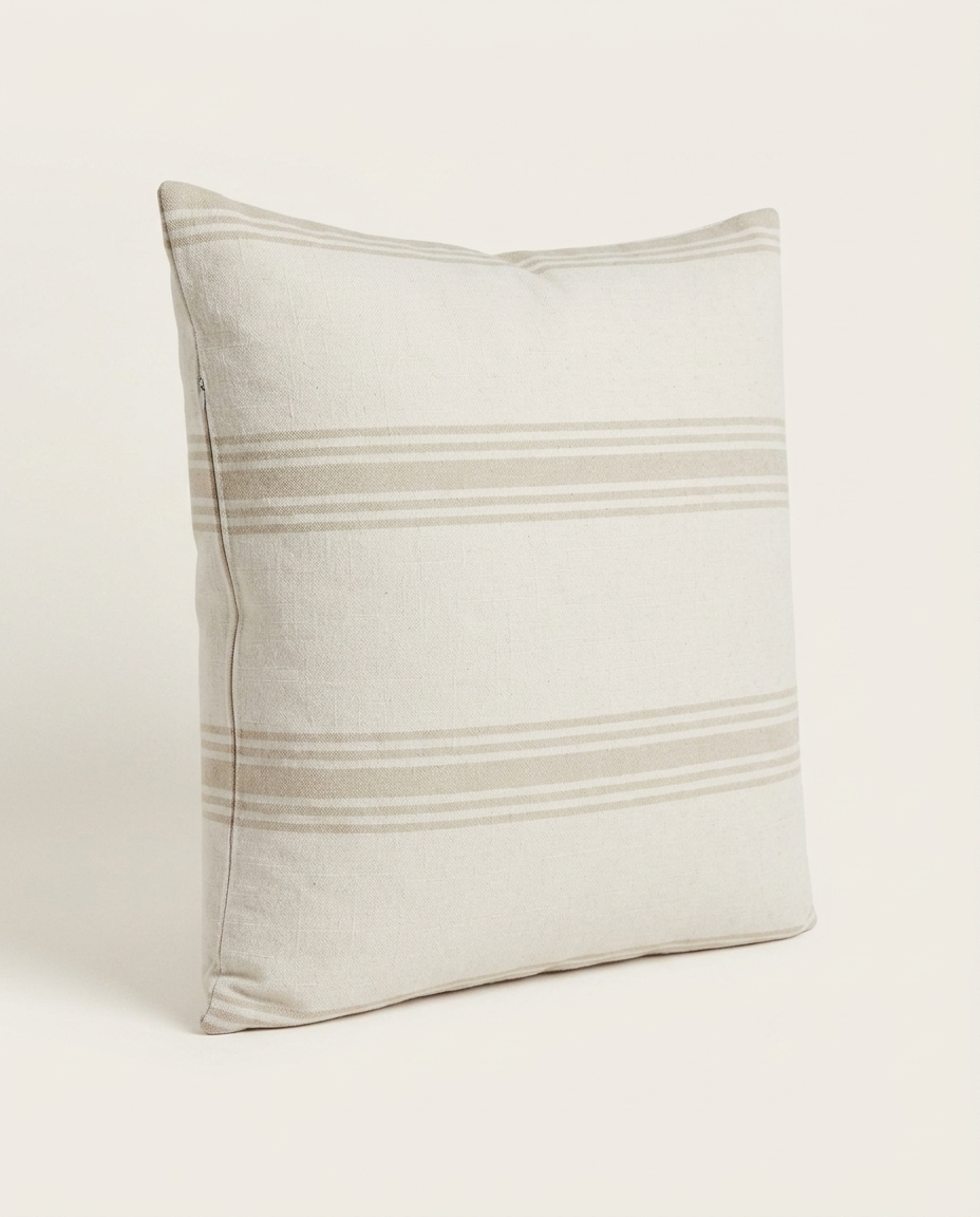 Capa de Almofada Trysha Off-White e Bege - image 1
