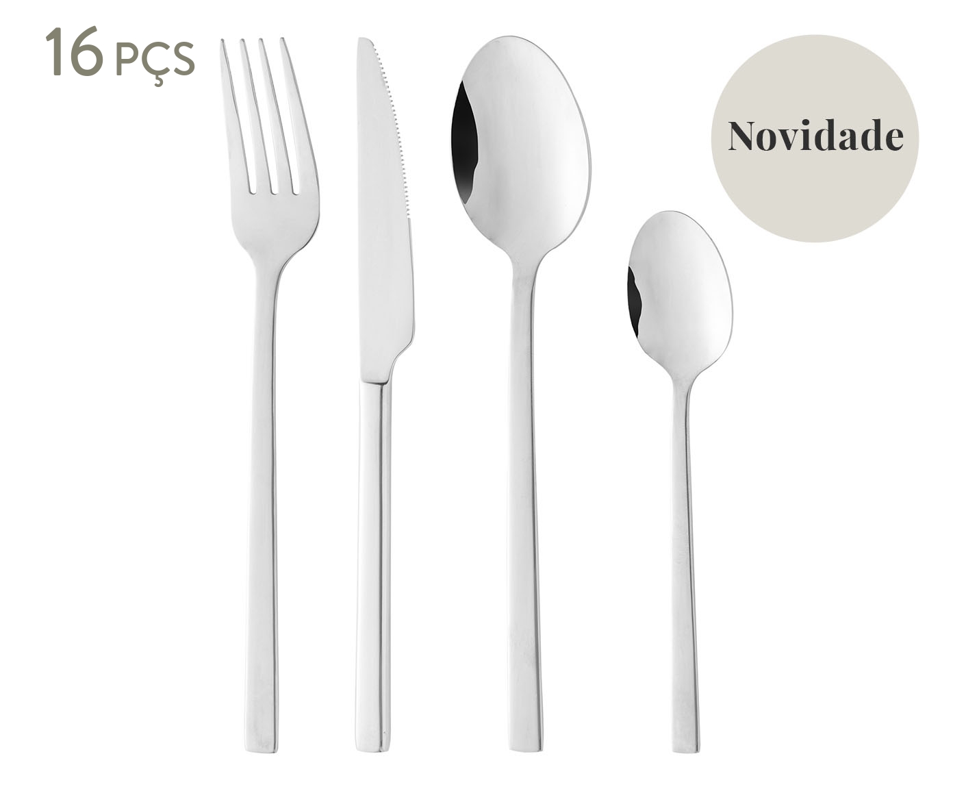 Faqueiro de A&ccedil;o Inox Firenze - image 0